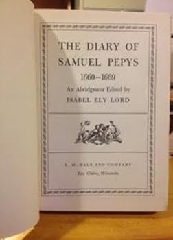 Hardcover The diary of Samuel Pepys Abrigment Book