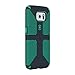 Speck Products CandyShell Grip Case for Samsung Galaxy S6 Edge - Retail Packaging - Charcoal Grey/Dragon Green