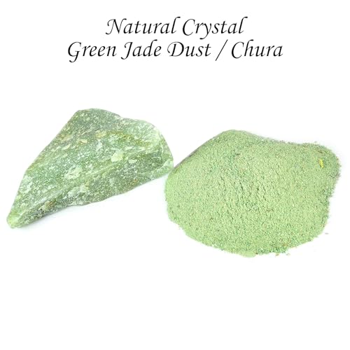 Chura Cristal Naturel Jade Vert pour Reiki et Maison