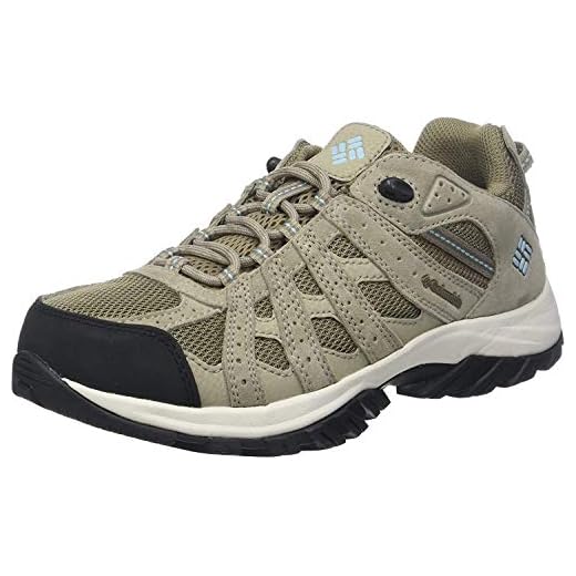 Columbia Canyon Point Waterproof, Zapatillas de Senderismo, Impermeable para Mujer, Beige (Pebble, Sky Blue), 39 EU
