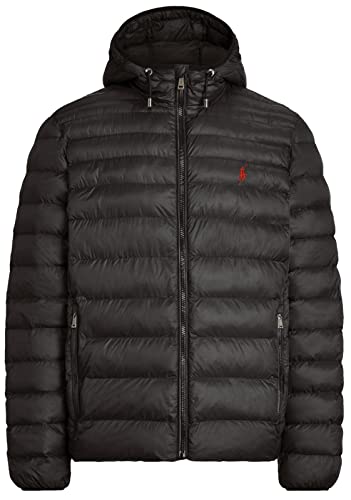 POLO RALPH LAUREN Big&Tall Puffer leichte verstaubare Jacke, Polo Schwarz...