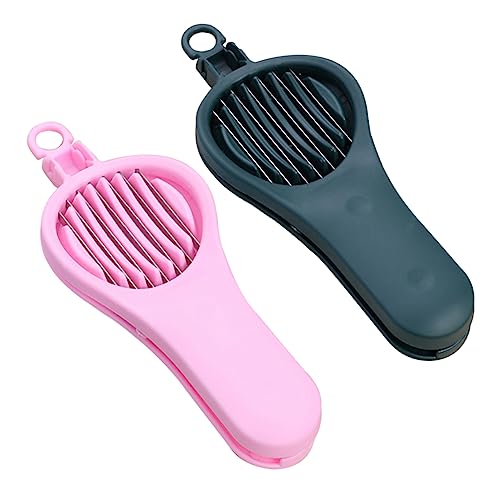 MUCKLILY 2Pcs Multifunctional Cherry Core Removers and Slicer Kitchen Gadget for Efficient Pitting and Slicing Compact Design for and Use