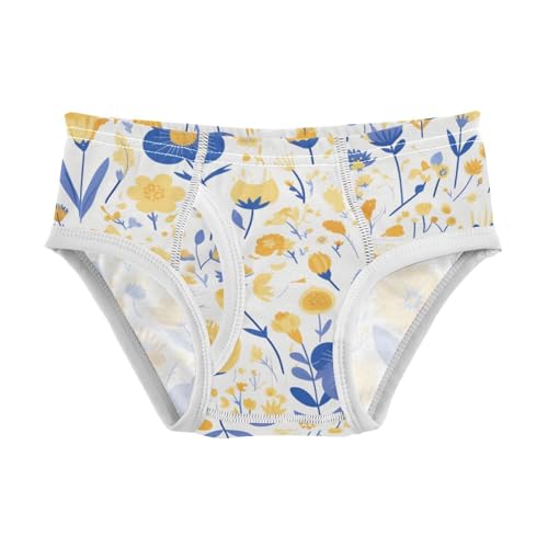 KLL Seamless Wild Flowers Farmhouse Boys Toddler Pure Cotton Training Underwear Breathable Undies