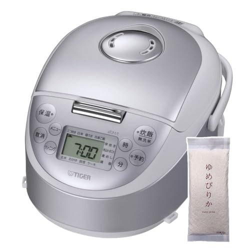 IH炊飯器 炊きたて JPF-G055-WL スチールホワイト ゆめぴりか精白米300g セット