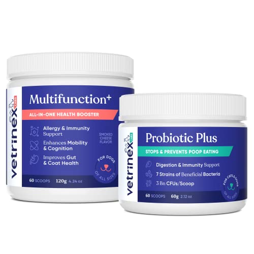 Vetrinex Labs All Round Support And Gut Health Bundle- Effective Probiotics And Multivitamins For Dogs #TOP28