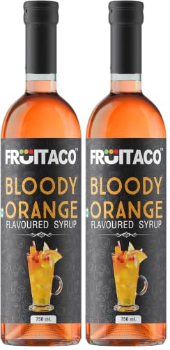 Image of Fruitaco Orange Syrup: Perfect Mixer For Enhancing Mocktails & Cocktails, Drinks, And Mojitos At Parties, Conveniently Packaged In A 750Ml Bottle For All Your Mixing Needs (Pack of 2)