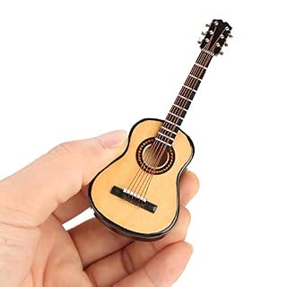 Modèle de Guitare Miniature, Artisanat d'ornements musicaux Miniatures, avec Support de Guitare et boîte de Rangement… – Image 4