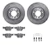 Dynamic Friction Company Front Brake Rotors with 5000 Euro Ceramic Brake Pads includes Hardware 6612-31127