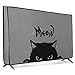 kwmobile 32" TV対応 テレビカバー - 防塵カバー 液晶テレビ 保護カバー ホコリよけ キュートな猫デザイン