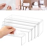 Design acrylique : fabriqués en acrylique de 3 mm, ces supports sont assez robustes pour maintenir vos produits en toute sécurité tout en offrant une vue claire de chaque article exposé.