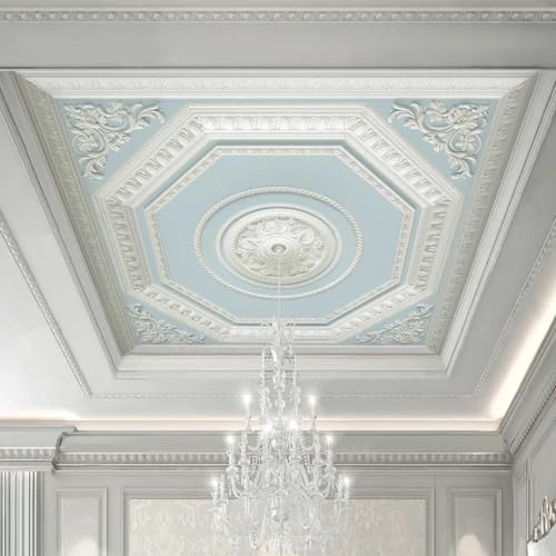 Papier peint en relief masquer les fissures plafond 3D
