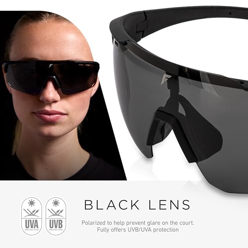 Image of Franklin Sports Pickleball Sunglasses - Sport Glasses with (5) Lenses Included - Indoor + Outdoor Goggles - Eyewear Kit