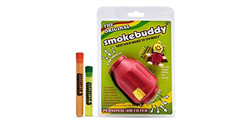 Smoke Buddy Original Red with 2 Odor Proof Tubes