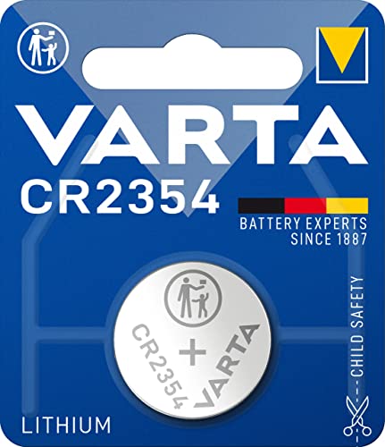 VARTA Batterien Knopfzelle CR2354, 1 Stück, Lithium Coin, 3V, kindersichere Verpackung, für elektronische Kleingeräte - Autoschlüssel, Fernbedienungen, Waagen