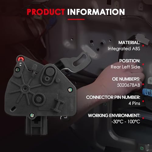Image of CCIYU Left Sliding Door Lock Actuator Compatible for Chrysler Town & Country 01-16,for Voyager 2001-2003,for Dodge Caravan 2001-2007,for Grand Caravan 2001-2019,for Ram C /V 2012-2015