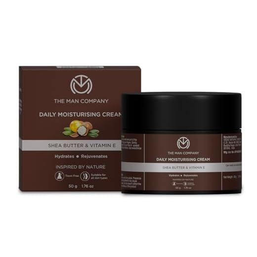 The Man Company Daily Moisturising Cream with Shea Butter and Vitamin E for all Skin types (50gm)