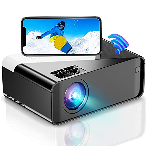 Mini Projector WiFi for Outdoor Movies, Betife Wireless HD Home Projector for Phone, 200" Display,1080P Supported, Native 1280x720P Portable Outdoor Movies Projector for TV Stick/HDMI/USB