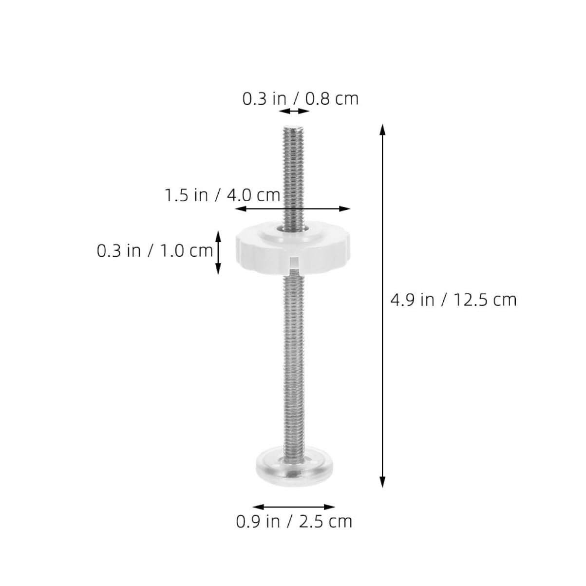 BESTonZON 30pezzi Bulloni Filettati Per Cancelletti Per Animali Domestici Parti Di Ricambio Per Cancelletti Di Sicurezza Facile Installazione Senza Forature Compatibile Con Porte Pressione