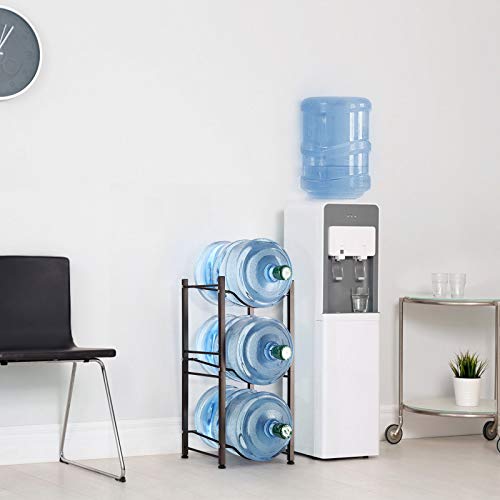 3-Tier Jug Holder 5 Gallon Water Bottle Storage Rack Bottle Holder Cooler Jug Rack Detachable Heavy Duty Water Dispenser Accessory Stainless Steel