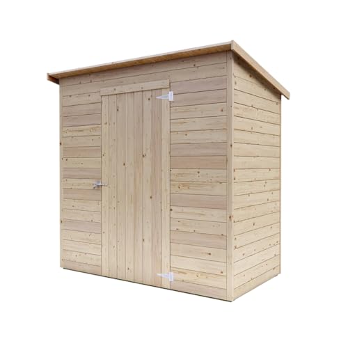 Casetta in Legno da Giardino Addossata Lady 2x1 - Personalizzabile, Spessore 19mm, Kit Completo, Facile Montaggio, Made in Italy