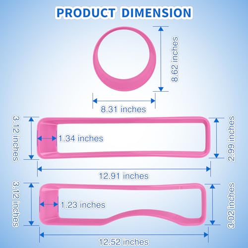 Image of Nilight Grill Inserts fit for Jeep Wrangler Front Grille Inserts Headlight Cover Set for JL JLU Unlimited Sport SportS 2018 2019 2020 2021 2022 2023 Grille Bezels Trim Exterior Accessories Pink 9 Pcs