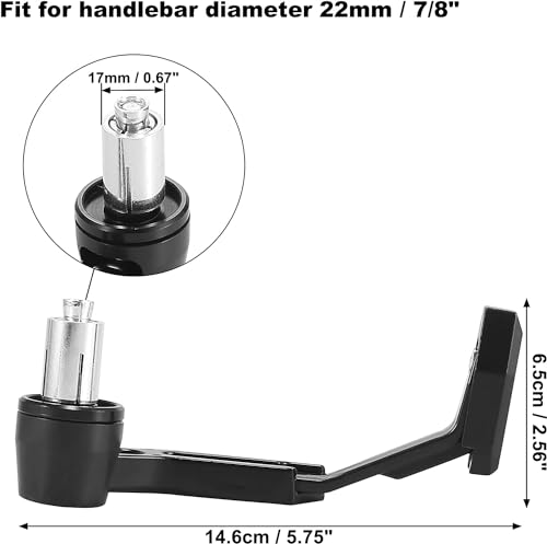 Image of SGTB Universal Motorcycle Bike Clutch Levers Protector Brake Guard Handguard Adjustable & Extendable for All Bikes G310 GS RR TVS Ntorq Raider Ronin Apache RR 310 RTR 160 310 200 4v Hness CB350 Black