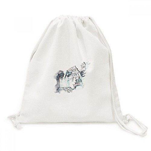 Voyage Sacs Rome aquarelle peinture de style pour sorties urbaines