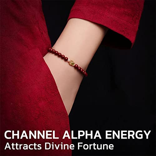Pulsera FengShui Calabash Cinnabar Roja para la Suerte miniatura 2