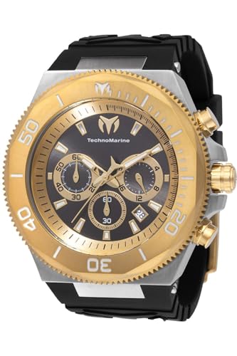 Technomarine Manta TM-224018 Reloj para Hombre - Impermeable - Analógico - Movimiento Cuarzo - Acero Inoxidable con Esfera Oro - 49mm Technomarine Manta TM-224018 Reloj para Hombre - Impermeable - Analógico - Movimiento Cuarzo - Acero Inoxidable con Esfera Oro - 49mm