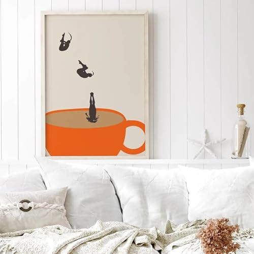Café affiche de boisson pop art pour une cuisine moderne