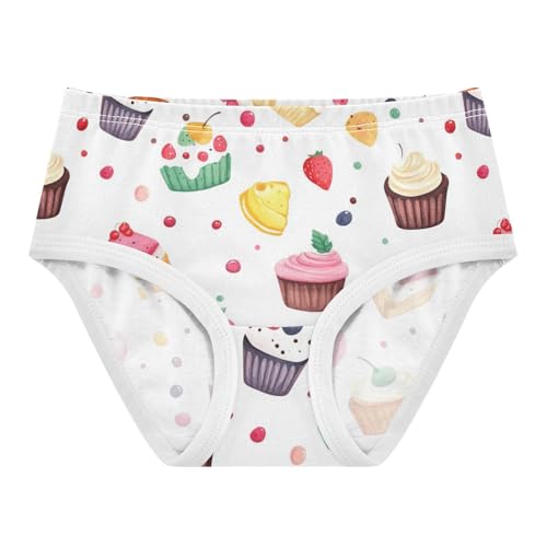 Wusikd Cute Cake Girls' Underwear Cotton Girls Briefs Soft Toddler Underwear 2T