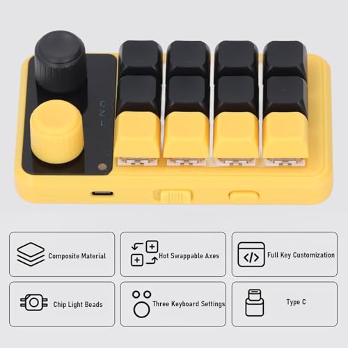 Teclado Mecánico Programable Jectsem4do3x8sng USB-C miniatura 4