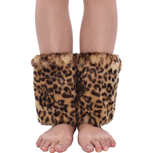 Image of Nanxson Womens Fur Leg Warmer Winter Short Boot Cuffs Covers Sleeves TTW0071