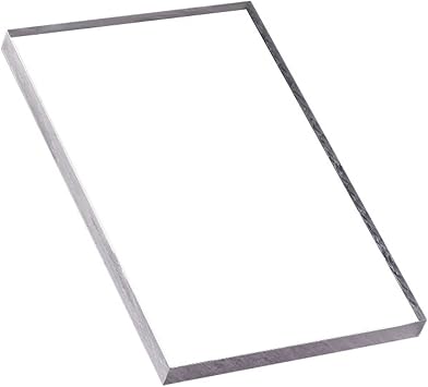 0.3cm Thick Polycarbonate Sheet, Clear Acrylic Sheet, PVC Plastic Sheet, for Agriculture, Greenhouses, Residential, Crafts20x20cm