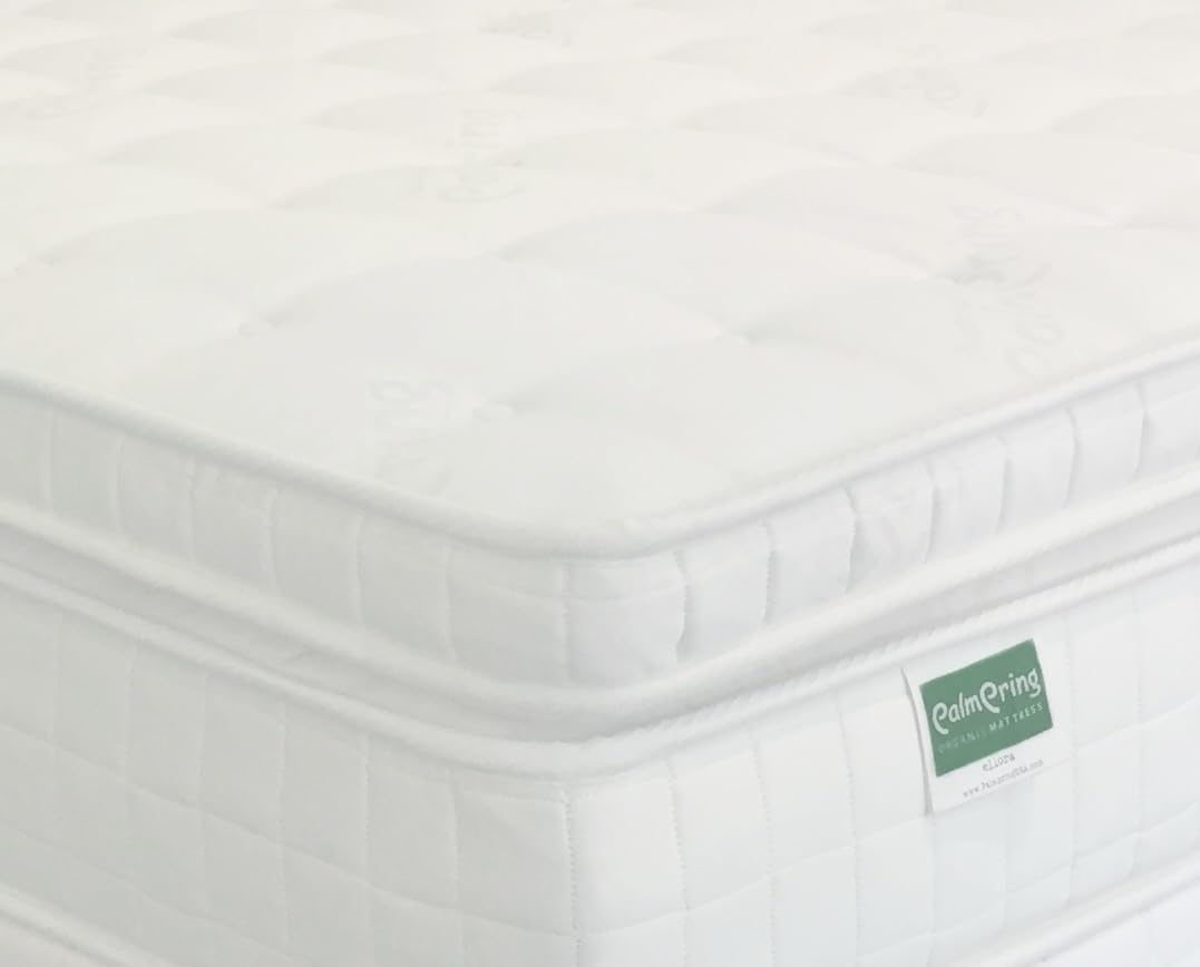 NATURAL LIFE PALMPRING Latex Topper 3 Inch Mattress Topper Organic Latex Cotton Wool 3 Inch Pad Pillowtop Soft