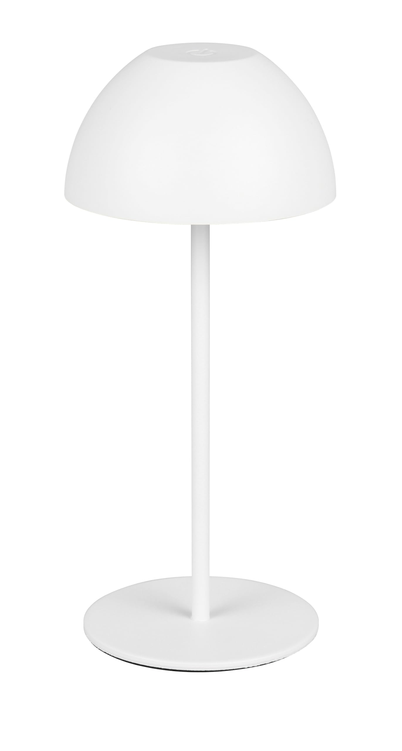 Reality Leuchten Ortiz R55601131 LED Battery-Powered Outdoor Table Lamp Plastic Matte White with 2 Watt LED, On/Off Touch