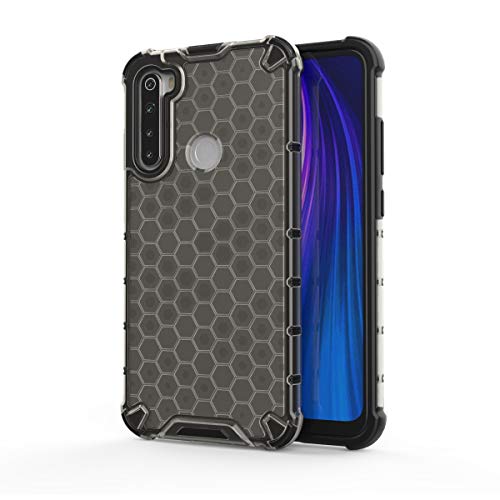 Image of Glasgow | for Mi Redmi Note 8 Honeycomb Pattern Back Case Cover for Mi Redmi Note 8 with 4 Bumper Corners and Military Grade Protection - Black