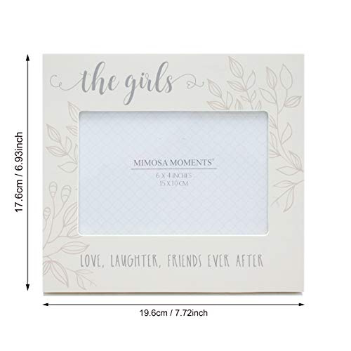 Mimosa Moments The Girls Picture Frame For 6X4 Photo, Perfect Siblings Gift, Baby Keepsake Photo Frame #TOP3