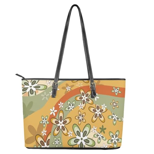 Leather Tote Bag for Women, Oversize Crossbody Shoulder Bag, Sling Hobo Purse Handbag Fashion Printed Travel Bags4