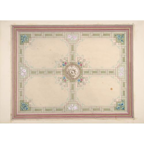ArtDirect Design for a ceiling with floral accents and Greek