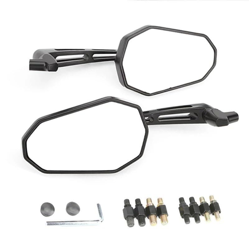 Retrovisor manillar scooter Espejos Retrovisores De Motocicleta Espejo Lateral Universal Compatible con KYMCO Para Downtown 350 G Dink 250 Para Xciting 400i Para Superdink CT350 Aluminio 8/10 Mm