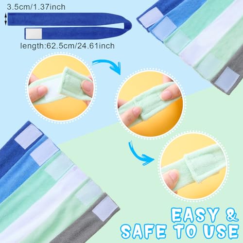 Image of Henoyso 12 Pack Sensory Chew Necklaces Kids Soft Terry Cloth Oral Motor Teething Toys for Boys Girls, Reusable Chewy Jewelry for Focusing & Calming(Solid Style,Adventure Ready Color)