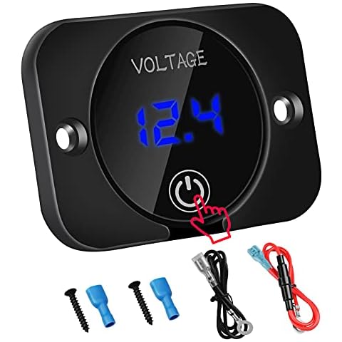 Voltímetro digital LED DC 12V 24V a prueba de agua para automóvil Cover