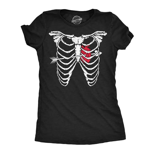 T-shirt flèche cœur Saint-Valentin femme au motif amusant