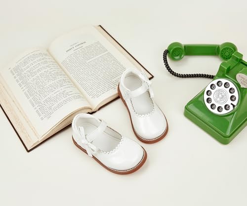 Image of PHIRAMIN Toddler Girl Mary Jane Student Oxford Shoes-Little Girl School Uniform Shoes for Wedding Party