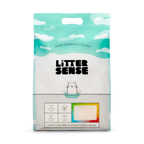 Litter Sense Health Monitoring Cat Litter Colour-Changing Silica Crystal Litter with Early Health Indicator | Powerful Odour Control Low Dust Long-Lasting & Non-Clumping Crystals for Cats