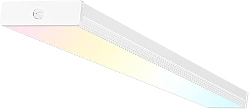 hykolity 4FT LED Wraparound Light with 3 Wattages / 3CCT