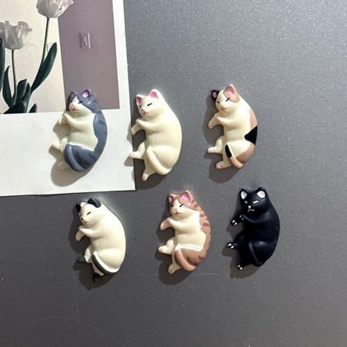 Imanes Decorativos 3D de Gato Kawaii Pack 6 miniatura 4
