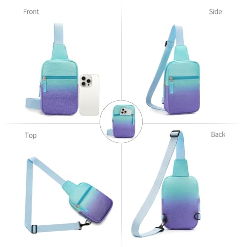 Image of Birthday Back to School Gifts for Teen Girls 8-12, Fanny Pack Crossbody Bag | 8 9 10 11 12 Year Old Girl Birthday Gifts, Kids Sling Bag Purse Travel Essential, Preppy Fashion Tween Girl Gift Trendy Stuff