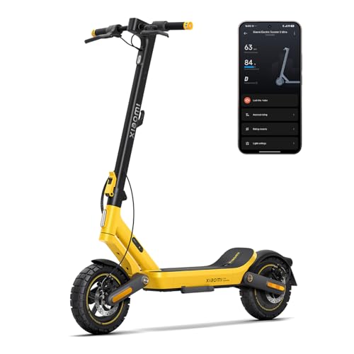 Xiaomi E-Scooter 6 Ultra mit Straßenzulassung 585Wh Akku bis 77 km Reichweite 500W Motor 12 Tubeless-Reifen Federung Blinker IPX6 LED-Display